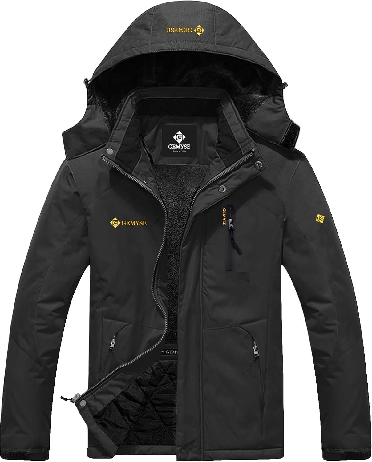 Men's Waterproof Ski and Snow Jacket - Winter Windproof and Rain-Resistant Outerwear