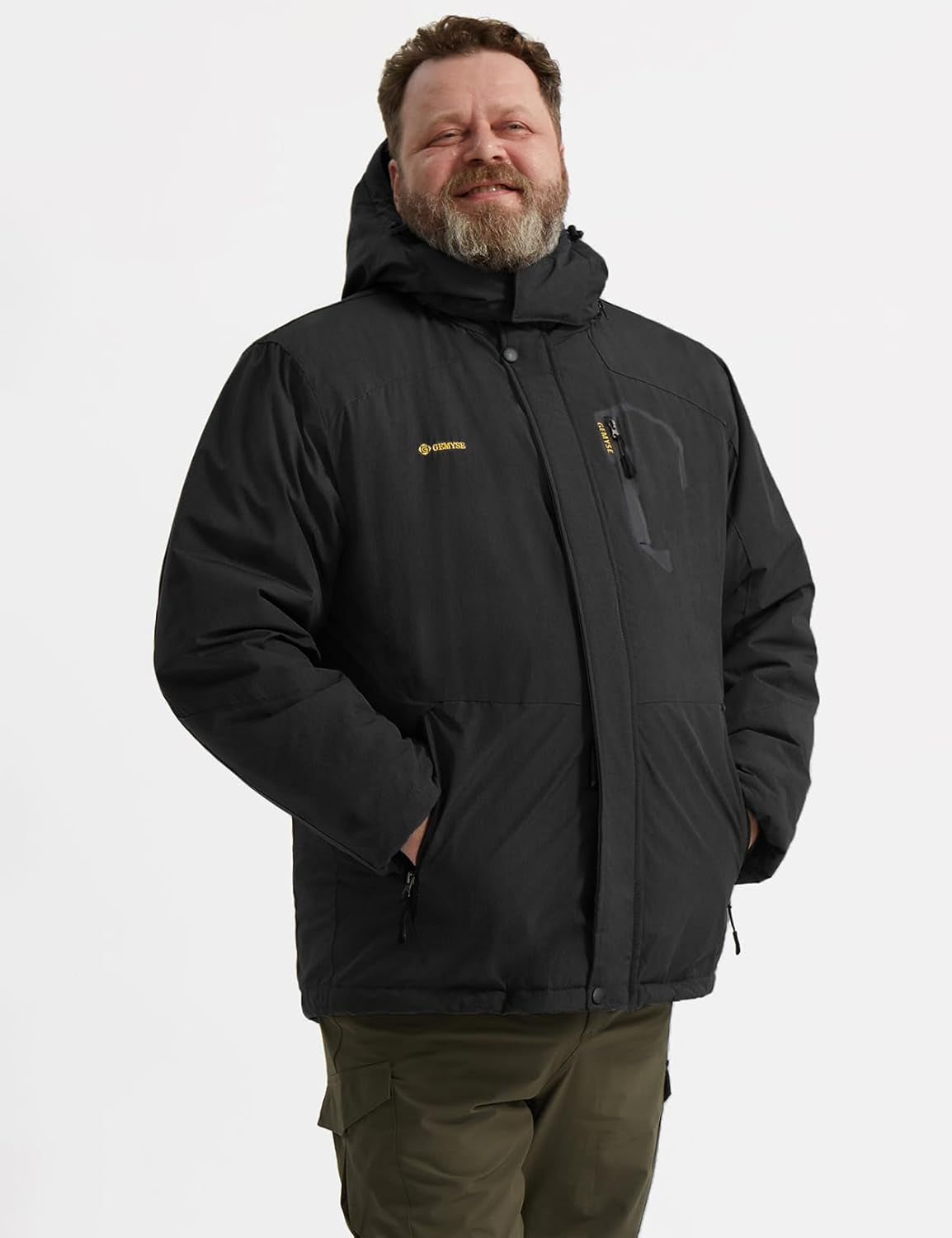 Men's Waterproof Ski and Snow Jacket - Winter Windproof and Rain-Resistant Outerwear